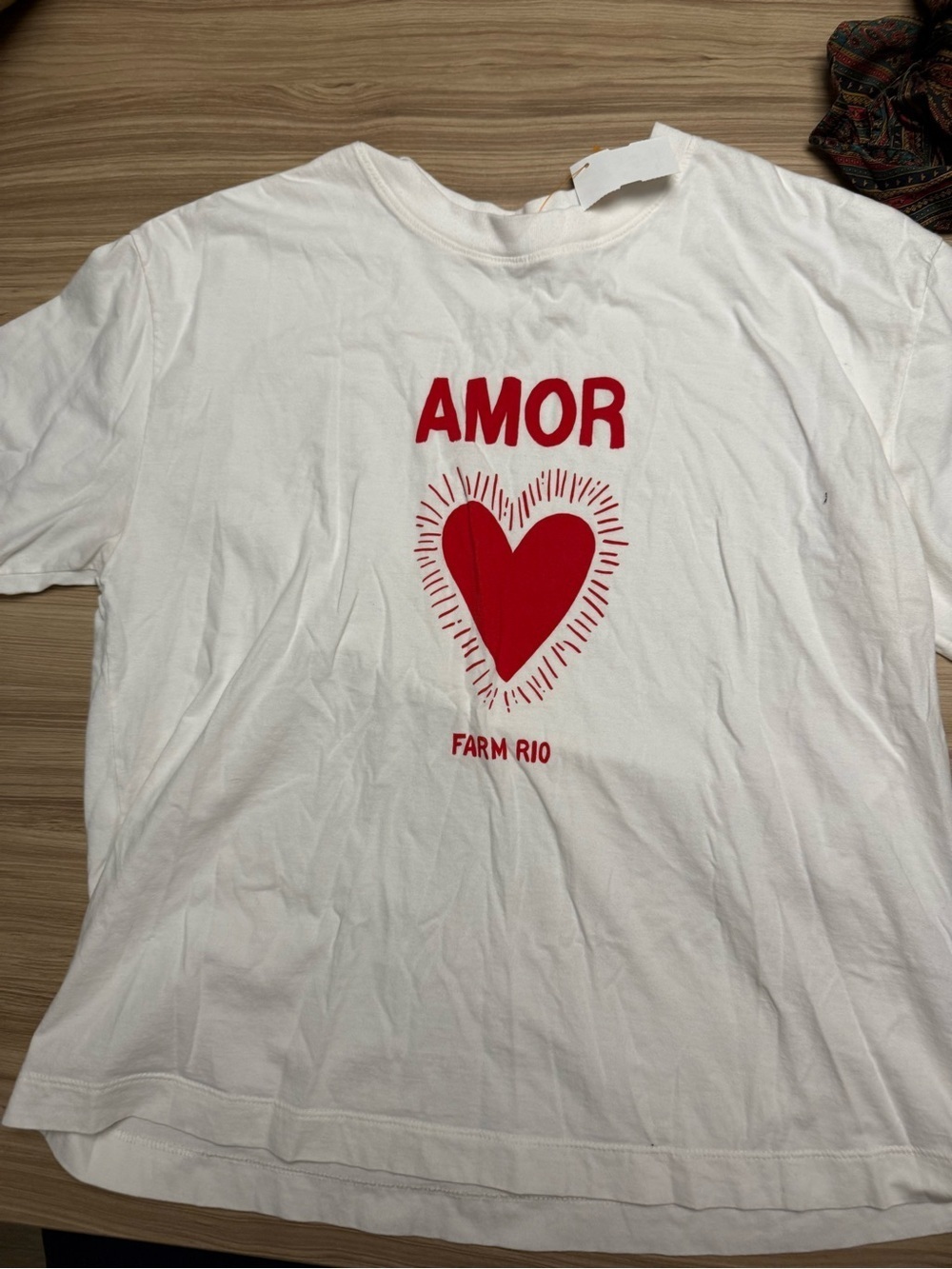 Farm Rio Amor White Tee - Picture 2 of 4